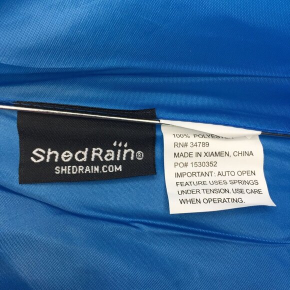 Shedrain Corp. House Calls Blue 42" Auto Open Arc Umbrella Lifetime Warranty - Picture 8 of 8